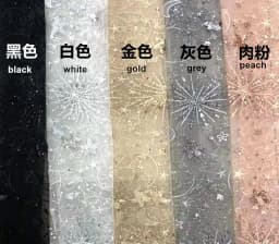 1meter Stars and moon sequined yarn cloth dress see-through sequined dress fashion designer mesh embroidery fabric