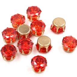 New Round Shape Zircon Artificial Gemstone Glass Strass Rhinestones with Gold Claw DIY Jewelry Accessories