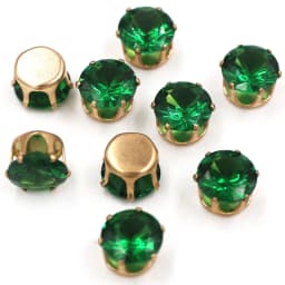 New Round Shape Zircon Artificial Gemstone Glass Strass Rhinestones with Gold Claw DIY Jewelry Accessories