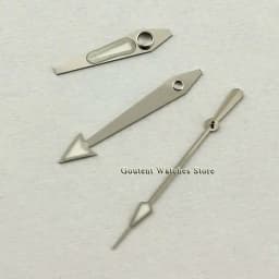 Goutent Blue Silver Watch Hands Green Luminous Fit NH35 NH36 Miyota 8205 8215 821A,Mingzhu DG2813 3804 Movement