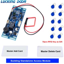 125Khz 13.56Mhz RFID Proximity Access Control System Board - 2500 User Capacity Embedded Intercom Module for Building Security