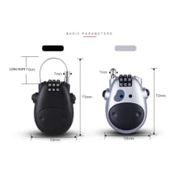 Telescopic Rope Combination Locks Luggage Password Padlock Travel Bag Bicycle Cable Safety Security Cable Digit Anti-theft Lock