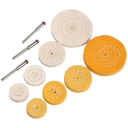 Cotton Cloth Grinding sanding Head Abrasive Buffing Wheel 3mm shank Cotton Thread Polishing mini Brush for Dremel Drill