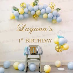 Birthday Party Vinyl Wall Decals Custom Names And Texts Wall Plexiglass Board Sticker Parties Wedding Ceremony Decoration Arts