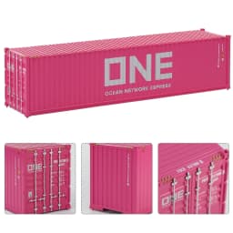 Evemodel 1pc O Scale 40' Shipping Container Model Trains 1:48 40ft Container Cargo Box C4340