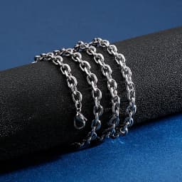 Stainless Steel Chains Necklaces Cuban O Chain for Men Women Hip Hop Punk DIYJewelry1.5MM 2MM 3MM 4MM 5MM 6MM Wholesale