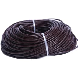 2m/Lot Brown Genuine Leather Cord 1/2/3/4/5/6/8mm Round Flat Leather Strap Rope String for DIY Bracelet Necklace Jewelry Making
