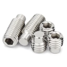 M2.5 M3 M4 M5 M6 M8 M10 M12M16 304 Stainless Steel Allen Hexagon Socket Convex End Grub Headless Bolt Dog Point Set Screw DIN915