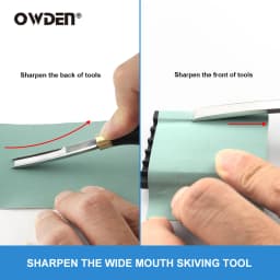 OWDEN Sharp Repair Tool for Sharpening Knife Wide Shovel Cutting Leather Thinner Edge Skiving Sharpeners