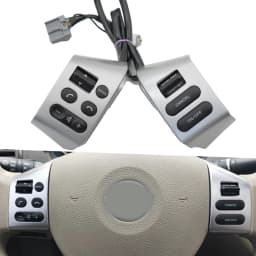 Car styling buttons FOR Nissan LIVINA & FOR Nissan TIIDA & For SYLPHY steering wheel control buttons with red backlight
