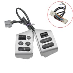 Car styling buttons FOR Nissan LIVINA & FOR Nissan TIIDA & For SYLPHY steering wheel control buttons with red backlight