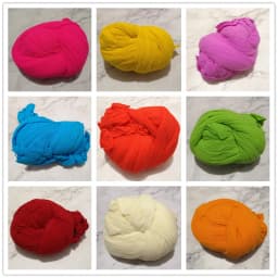 20pcs Multicolor Tensile Nylon Stocking Ronde Flower Material Accessory Handmade Wedding Home DIY Nylon Flower