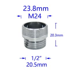Brass 1/2" To M22 M24 M14 M20 Thread Connector Garden Household Faucet Adapter Durable Joint Coupler Fittings 1PC