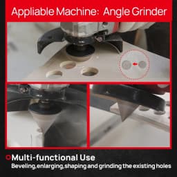 DT-DIATOOL Diamond Chamfer Milling Bits Chamfer Crown for Tile Ceramic Porcelain Beveling Hole Saw Milling Diamond Chamfer Bit
