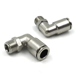 PL brass nickel-plated metal pneumatic connector 1/8" 1/4" 3/8" 1/2" external thread hose air compressor high pressure connector