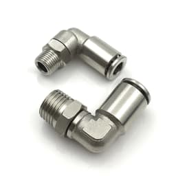 PL brass nickel-plated metal pneumatic connector 1/8" 1/4" 3/8" 1/2" external thread hose air compressor high pressure connector