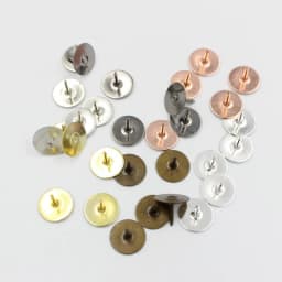 50Sets(Pin+ Back) Stabbing Brooch Pin Settings 10mm 15mm Flat Base Brooch Pins Butterfly Clasp DIY Jewelry Findings