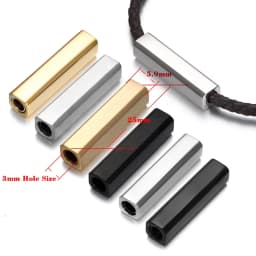 Stainless Steel Magnetic Clasps 3mm 4mm for Leather Cord Bracelet Magnet Lace Buckle Jewelry DIY Making Accessories