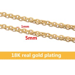 1 Meter Gold Width 5mm Stainless Steel Twist O-chain Bulk Textured Chunky Chains for Punk Rock Jewelry Making Wholesale