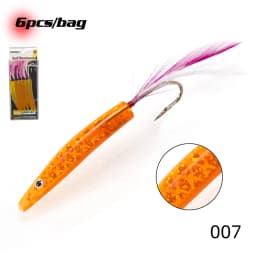 Hunthouse 6pcs/lot Fishing Spoon Lure Trolling Movement Lure 45mm/60mm Teaspoon Like Baits For Blue Saltwater Fish Tackle