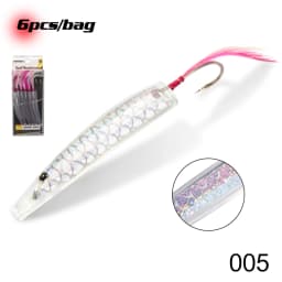 Hunthouse 6pcs/lot Fishing Spoon Lure Trolling Movement Lure 45mm/60mm Teaspoon Like Baits For Blue Saltwater Fish Tackle