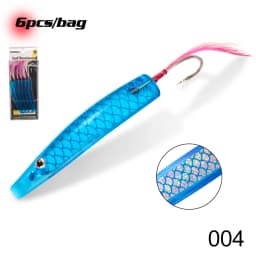 Hunthouse 6pcs/lot Fishing Spoon Lure Trolling Movement Lure 45mm/60mm Teaspoon Like Baits For Blue Saltwater Fish Tackle