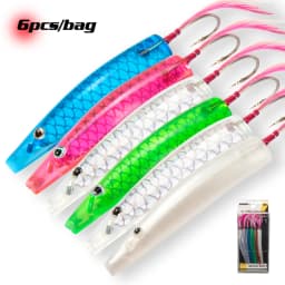 Hunthouse 6pcs/lot Fishing Spoon Lure Trolling Movement Lure 45mm/60mm Teaspoon Like Baits For Blue Saltwater Fish Tackle