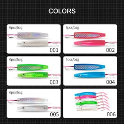 Hunthouse 6pcs/lot Fishing Spoon Lure Trolling Movement Lure 45mm/60mm Teaspoon Like Baits For Blue Saltwater Fish Tackle