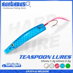 Hunthouse 6pcs/lot Fishing Spoon Lure Trolling Movement Lure 45mm/60mm Teaspoon Like Baits For Blue Saltwater Fish Tackle