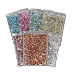 Bulk Wholesale AB Colours Big Package Non Hot Fix Rhinestone ss16 ss20 ss30 Flat Back Crystals Strass Stone For Nail Wedding