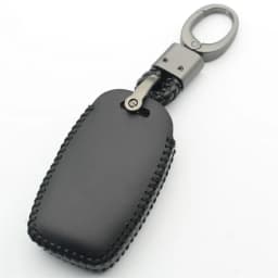 FLYBETTER Genuine Leather 6Button Smart Key Case Cover For Kia Sedona/Grand/Carnival/Sorento L580