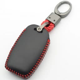 FLYBETTER Genuine Leather 6Button Smart Key Case Cover For Kia Sedona/Grand/Carnival/Sorento L580