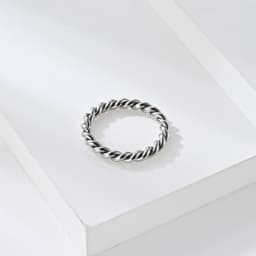 3mm thick Black Small Rose Gold Color Stainless Steel Twisted Women Men Rings Fashion Jewelry US size 7 8 9 10 11 12