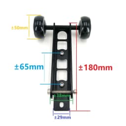 Litepro Folding Bike Easywheel For Birdy 2-3 Series Easy Wheel Aluminum Alloy Black Silver