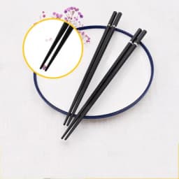 1Pair Japanese Chopsticks Sushi Sticks Nonslip Chinese Long Chopsticks Tableware Kitchen Accessories Light Alloy Reusable
