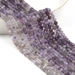 Natural Blue Sandstond 2/3/4mm Faceted Mineral Loose Beads for Jewelry Making DIY Christmas Gift Bracelets 15'' Tiny Stone