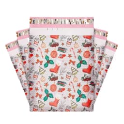 100PCS Poly Mailer Adhesive Envelope Courier Print Bag DIY Lady Panties Dress T-shirt Wedding Xmas Gift Box Packaging Pouches
