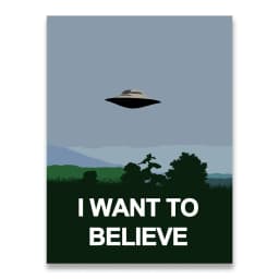I Want To Believe X File TV Play Canvas Prints Painting Posters Wall Art Pictures For Living Room Decoration No Frame