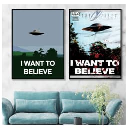 I Want To Believe X File TV Play Canvas Prints Painting Posters Wall Art Pictures For Living Room Decoration No Frame
