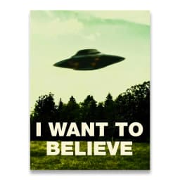 I Want To Believe X File TV Play Canvas Prints Painting Posters Wall Art Pictures For Living Room Decoration No Frame