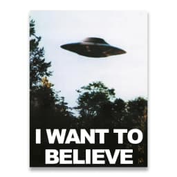 I Want To Believe X File TV Play Canvas Prints Painting Posters Wall Art Pictures For Living Room Decoration No Frame