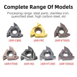 16IR Thread Insert AG55 AG60 PRC KT930 H01 IC880 Carbide Insert CNC Turning Insert Slotting Thread Turning Tool for SNR Cutter