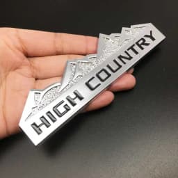 Car Styling 3D Metal HIGH COUNTRY Logo Decal sticker for Jeep Chevy Chevrolet Silverado Car Trunk Emblem body accessories