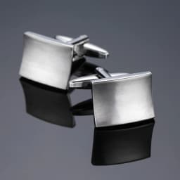 High quality hand polished laser metal Cufflinks Golden Silvery Black button Smooth textured cuffs French Cuff-links for men
