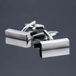 High quality hand polished laser metal Cufflinks Golden Silvery Black button Smooth textured cuffs French Cuff-links for men