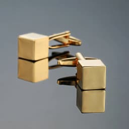 High quality hand polished laser metal Cufflinks Golden Silvery Black button Smooth textured cuffs French Cuff-links for men