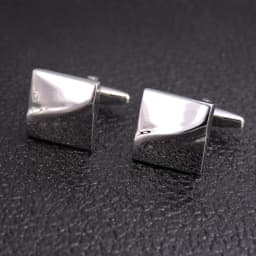 High quality hand polished laser metal Cufflinks Golden Silvery Black button Smooth textured cuffs French Cuff-links for men