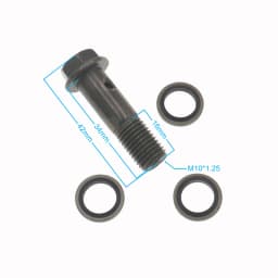 Universal Replacement Motorcycle Brake Hollow Screw M10 X 1.25 Brake Double Oil Pipe Banjo Bolt For Nuts & Bolts