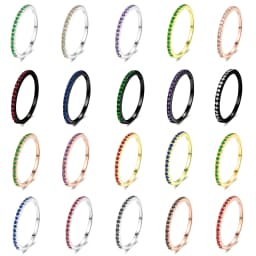 Thin Finger Rings For Women Aesthetic Accessories Dating Engagement Tiny Women's Dainty Ring Colorful Jewelry Wholesale R132