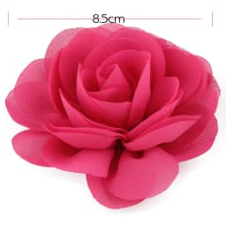 10pcs/lot 20colors 8.5cm Chiffon Petals Poppy Artificial Rolled Rose Fabric Flowers For Wedding Bridal Bouquets Decoration